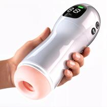 Masturbador Masculino Com Vibração Sucção e Gemidos