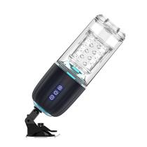 Masturbador Masculino Storm 7 Modos Vai e Vem Rotação e Ventosa 25,5cm x 9cm em Silicone Recarregável