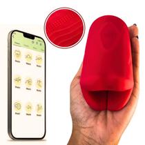 Masturbador Vibrador Boca Sexo Oral Controle App À Distância Masturbador Vibrador Boca Sexo Oral Controle App À Distância