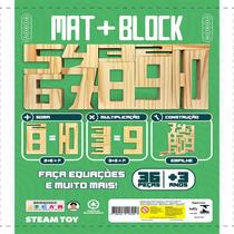 MAT+BLOCK 36 PEÇAS - Jogo Educativo de Números em Madeira para Aprendizado Lúdico