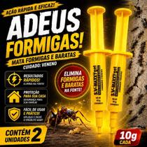 Mata Formiga Gel maxxy inseticida 10g Elimina Ninho Leve 2 unidades Mata Formiga Gel maxxy inseticida 10g Elimina Ninho Leve 2 unidades