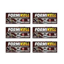 Mata Formigas Doceira Formikell Gel Inseticida Aplicador 10g Kit 6