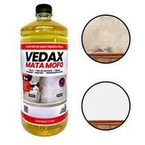 Mata Mofo Vedax 1 Litro Antimofo Guarda Roupa Parede Banheiro Anti Bolor Armário Madeira Rejunte