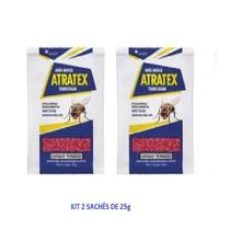 Mata Moscas Doméstica Atratex 25g Isca Mosquicida 2 Sachês