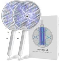 Mata-moscas elétrico MOSQZAP dobrável Bug Zapper, pacote com 2 Mata-moscas elétrico MOSQZAP dobrável Bug Zapper, pacote com 2