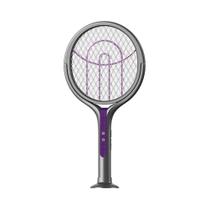 Matador De Mosquitos Elétrico Recarregável USB 2 Em 1 Multifuncional Com Raquete Retrátil