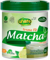 Matcha Termo Fit Chá Instantâneo Sabor Limão 220g Unilife