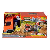 Matchbox Action Drivers Caminhão Guindaste Escavadeira HPD64 - Mattel