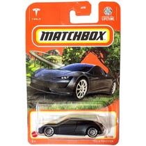 Matchbox Básico Mattel Tesla Roadster Pintura Fosca 48/100 (Lote G - 2024)