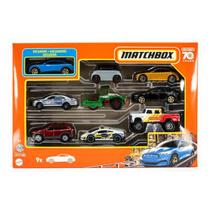 Matchbox Pack c/ 9 Escala 1:64 c/ Miniatura Exclusiva Mattel