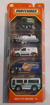 Matchbox Pack de 5 - City drivers IV