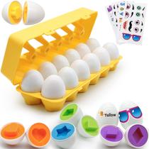 Matching Eggs MOONTOY para reconhecimento de cores e formas de crianças
