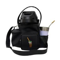 Mateira para Levar Tererê Personalizada Cuia Cor Preta - Coutre Bolsas