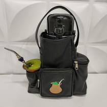 Mateira Personalizada Couro Legítimo Cor Preta - Coutre Bolsas Mateira Personalizada Couro Legítimo Cor Preta - Coutre Bolsas