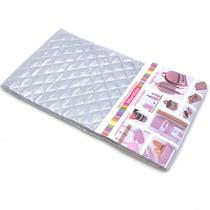 Matelassê Ultrassônico 50x70cm - Lamê 5070 Prata