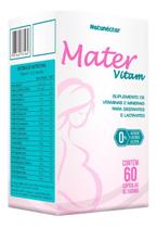 Mater Vitam Suplemento Alimentar Vitaminas e Minerais Gestante Lactantes 60 Capsulas 500mg Premium