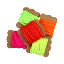 Material De Atado De Moscas Glow Bug Minnow Streamer Egg Yarn, Fibras Sintéticas Para Iscas De