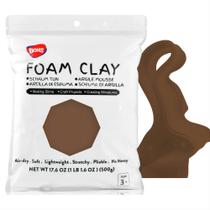 Material de escultura BOHS Brown Foam Clay 500g Soft Air Dry