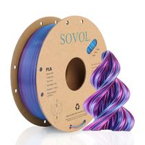 Material de impressão 3D Sovol Dual Color Silk PLA 1,75 mm 1 kg Material de impressão 3D Sovol Dual Color Silk PLA 1,75 mm 1 kg
