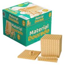 Material Dourado Brinquedo Educativo Pedagógico 611 Peças