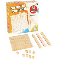 Material Dourado C/ 62 Peças - Pedagógico - Educativo - Nig Brinquedos Material Dourado C/ 62 Peças - Pedagógico - Educativo - Nig Brinquedos