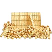 Material dourado c/estojo de madeira 111 pecas coluna unidade