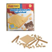 Material Dourado Do Aluno Em Madeira C/111 Pcs - Kazzoo