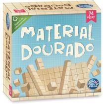 Material Dourado Educativo C/74 Pecas Madeira Pais E Filhos