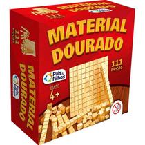 Material Dourado em Madeira - 111 peças - Pais e Filhos - Material Dourado em Madeira - 111 peças - Pais e Filhos -