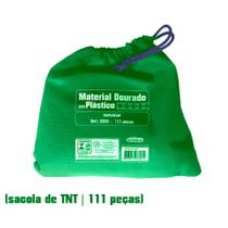 Material Dourado em Plástico Saco Individual 111 Peças - Carimbrás Material Dourado em Plástico Saco Individual 111 Peças - Carimbrás