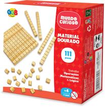 Material Dourado GGB 111 Peças Brinquedo Educativo Matemática Infantil Pedagógico