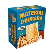 Material dourado madeira 74 pecas