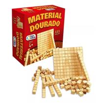 Material Dourado Madeira Didático Educativo Escolar 111 Peças
