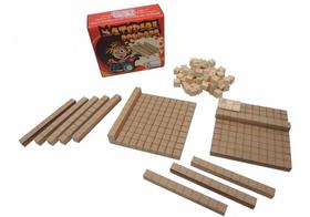 Material Dourado Madeira Educativo Pedagogico 111 Peças Simque