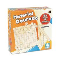 Material Dourado Pedagogico 62 Pçs Aprendizagem Divertida de Matemática