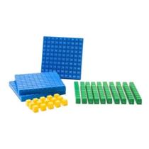 Material Dourado Plástico Encaixável 50 Unidades 24 Dezenas 3 Centenas