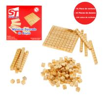 Material Dourado Super Tela Educativo Madeira 111 peças Material Dourado Super Tela Educativo Madeira 111 peças