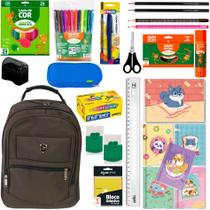 Material Escolar Kit Completo 25 Itens Volta As Aulas