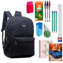 Material Escolar Kit Voltas As Aulas Mochila Caderno Lapis Borracha