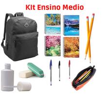 Material Escolar Lapis De Cor Caderno Mochila Penal Kit Ensino Médio