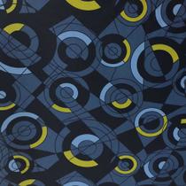 material sintético Autobus Kaleidos 01 Azul Amarelo