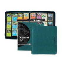 material sintético azul-petróleo premium com zíper Portfolio BCW Z-Folio LX