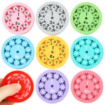 Math Fidget Spinners, brinquedos sensoriais Fidget Spinners, multiplicação para crianças, fatos matemáticos, brinquedos de multiplicação e divisão de Fidget Spinner para crianças, meias de Natal, presentes, jogos de matemática para salas de aula