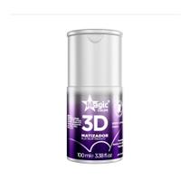 Matizador 3D Magic Color Platinum Branco efeito platinado 100ml Matizador 3D Magic Color Platinum Branco efeito platinado 100ml