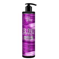 Matizador Blond Champagne Efeito Loiro Platinado Elimina o amarelado Matiza Hidrata Promove Brilho Intenso Máscara 500ml Lizz ante