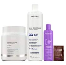 Matizador Blond Pérola Pó Branco e Ox 20 Volumes Prohall