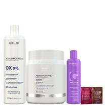 Matizador Blond Pérola Pó Branco e Ox 30 Volumes Prohall