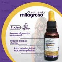 Matizador de cabelos loiro branco grisalhos,platinados-30ml vegano