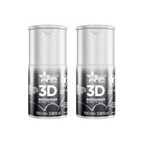 Matizador Gloss Magic Color 100Ml 3D Blond Black - Kit C/2Un Matizador Gloss Magic Color 100Ml 3D Blond Black - Kit C/2Un