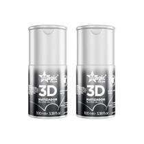 Matizador Gloss Magic Color 100Ml 3D Blond Black - Kit C/2Un